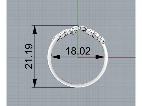 Marquise open floral Ring 3D Printable Jewelry Model 3D Print Model