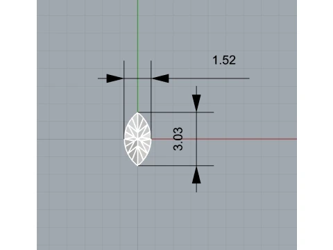 Marquise open floral Ring 3D Printable Jewelry Model 3D Print Model