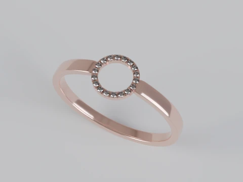 Diamond Ring 3d printable model 3D Print Model