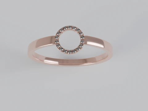 Diamond Ring 3d printable model 3D Print Model