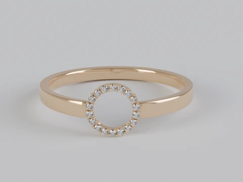 Diamond Ring 3d printable model 3D Print Model