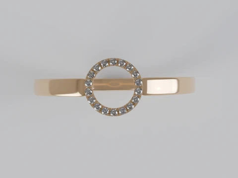 Diamond Ring 3d printable model 3D Print Model