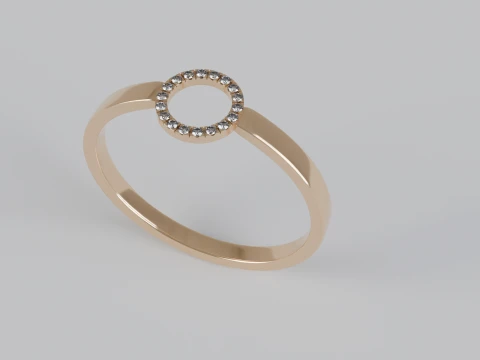 Diamond Ring 3d printable model 3D Print Model