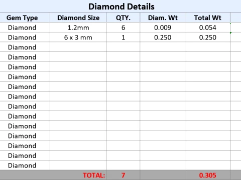 Marquise and Diamond Side Stone Ring 3D Print Model