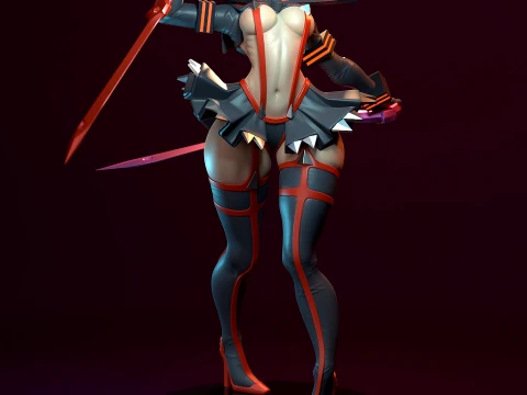 Ryuko Matoi di Kill la Kill Modello di stampa 3D