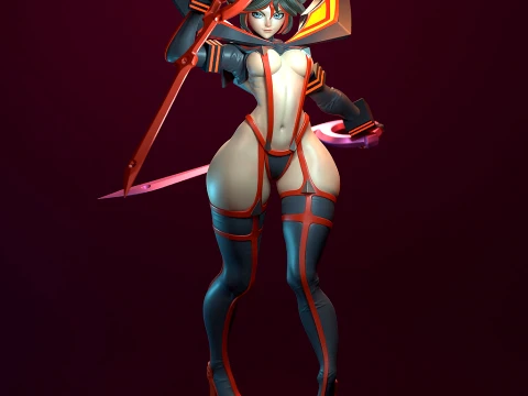Ryuko Matoi from Kill la Kill 3D Print Model