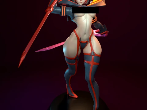 Ryuko Matoi from Kill la Kill 3D Print Model