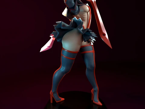 Ryuko Matoi from Kill la Kill 3D Print Model