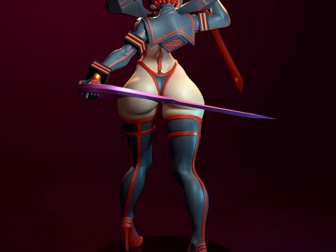 Ryuko Matoi from Kill la Kill 3D Print Model