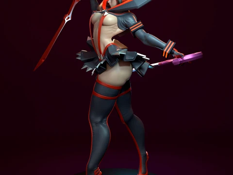 Ryuko Matoi from Kill la Kill 3D Print Model
