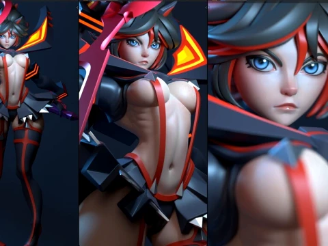 Ryuko Matoi from Kill la Kill 3D Print Model