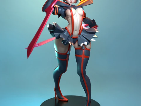 Ryuko Matoi from Kill la Kill 3D Print Model