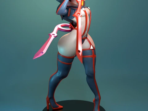 Ryuko Matoi from Kill la Kill 3D Print Model