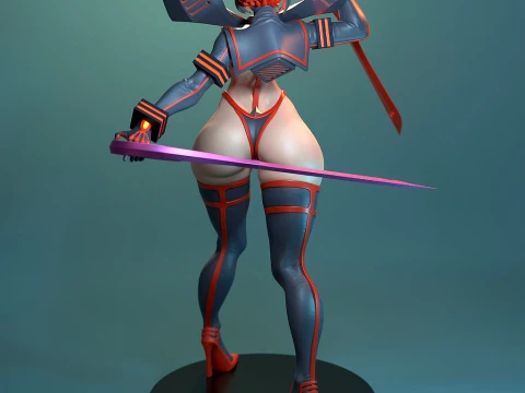 Ryuko Matoi from Kill la Kill 3D Print Model