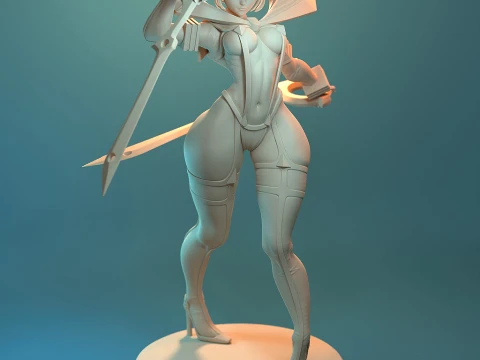 Ryuko Matoi from Kill la Kill 3D Print Model
