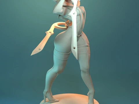 Ryuko Matoi from Kill la Kill 3D Print Model