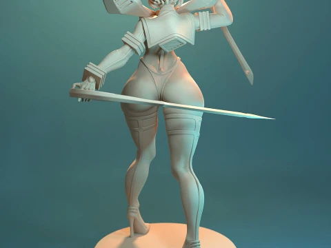 Ryuko Matoi from Kill la Kill 3D Print Model