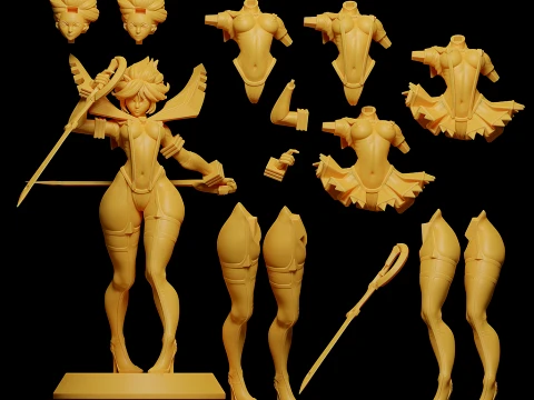 Ryuko Matoi from Kill la Kill 3D Print Model
