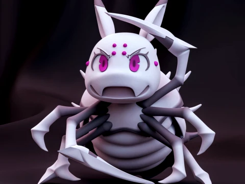 Chibi Spiders 3D Print Model