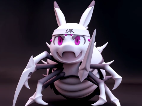 Chibi Spiders 3D Print Model