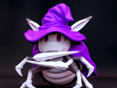 Chibi Spiders 3D Print Model