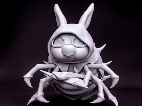 Chibi Spiders 3D Print Model