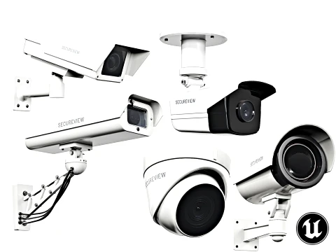 Security Camera Pack 3D Model