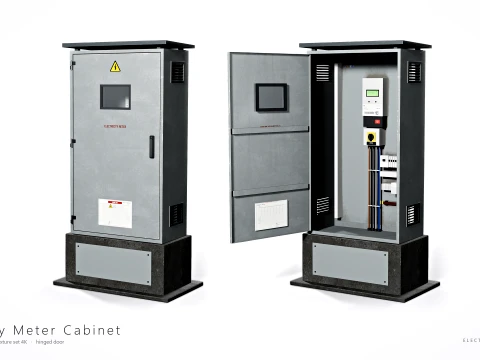 Electrical Utility Transformer Box Pack 3D Model