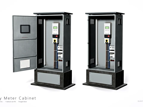 Electrical Utility Transformer Box Pack 3D Model