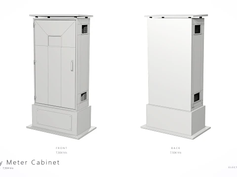 Electrical Utility Transformer Box Pack 3D Model