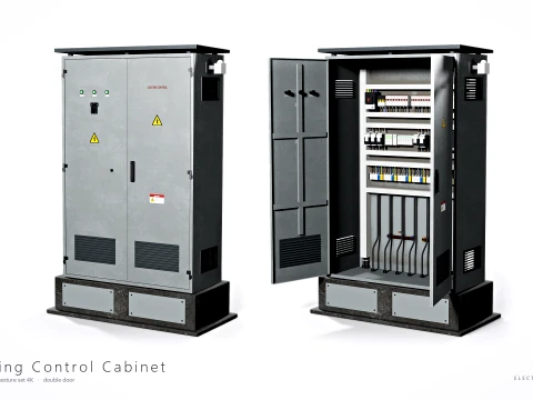 Electrical Utility Transformer Box Pack 3D Model