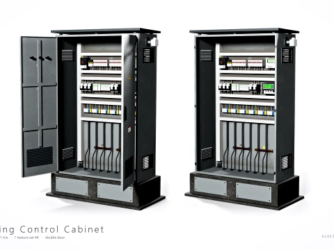 Electrical Utility Transformer Box Pack 3D Model