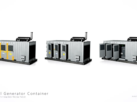 Electrical Utility Transformer Box Pack 3D Model