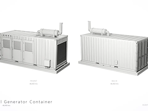 Electrical Utility Transformer Box Pack 3D Model