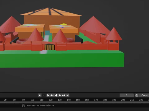 Fortress Meriz 3D Model