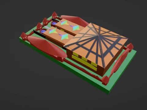 Fortress Meriz 3D Model