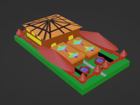 Fortress Meriz 3D Model