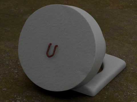 Concrete manhole cover Model 3D