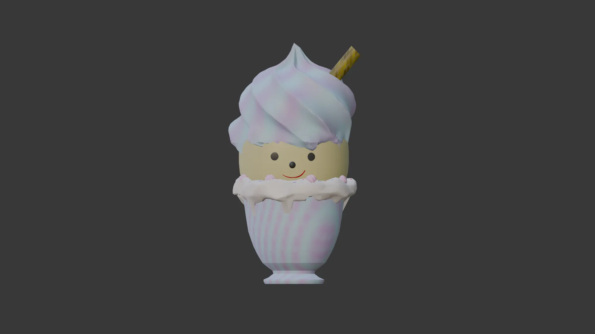 Mr PippoIceCream 3D Model .c4d .max .obj .3ds .fbx .stl .blend 
