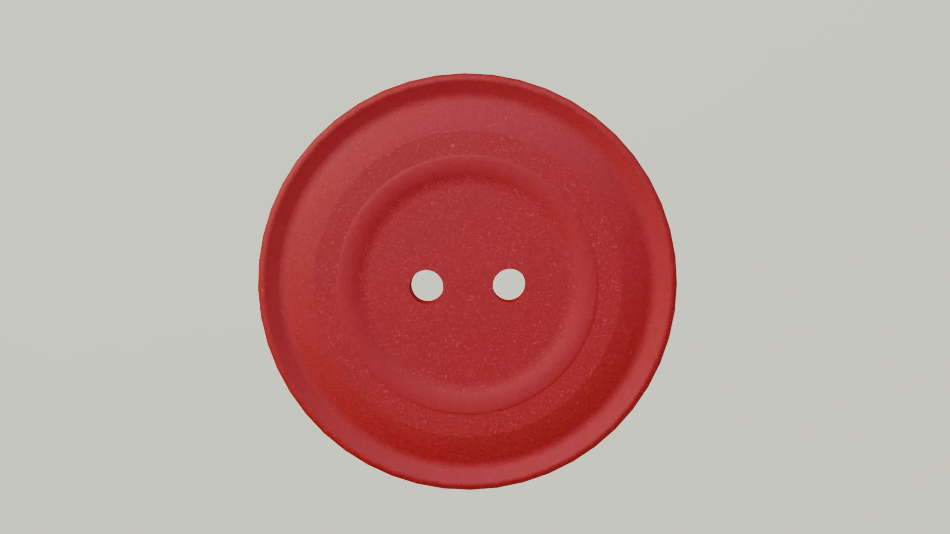Red Button 2 Holes 3D Model .c4d .max .obj .3ds .fbx .stl .blend 