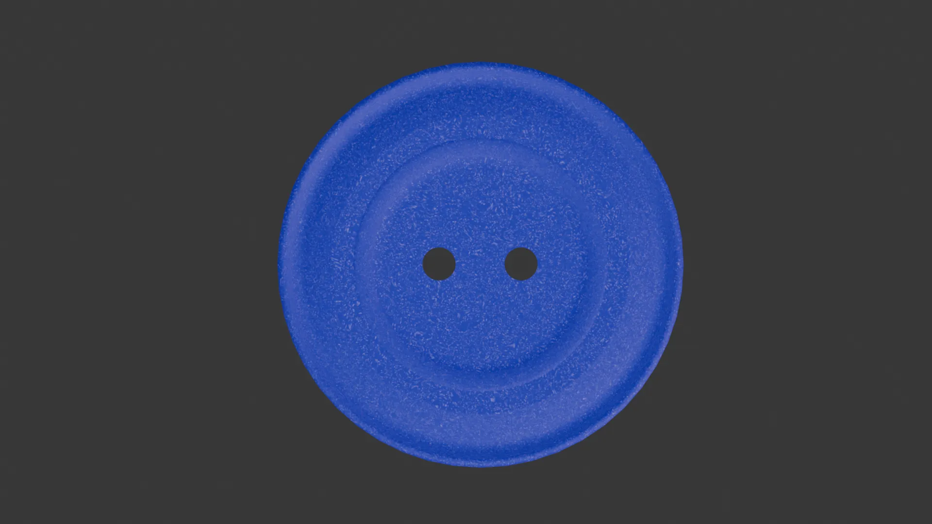 Blue Button 2 Holes 3D Model .c4d .max .obj .3ds .fbx .stl .blend 