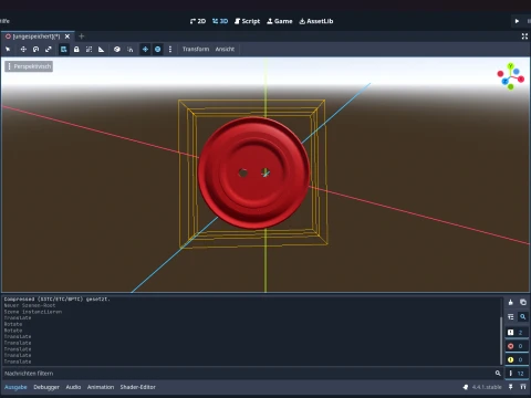 4 Color 2 Hole Button Set 3D Model