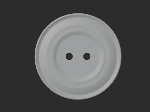 4 Color 2 Hole Button Set 3D Model