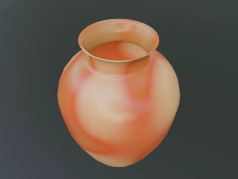 Sunset Decorative Ceramic Vase Modello 3D
