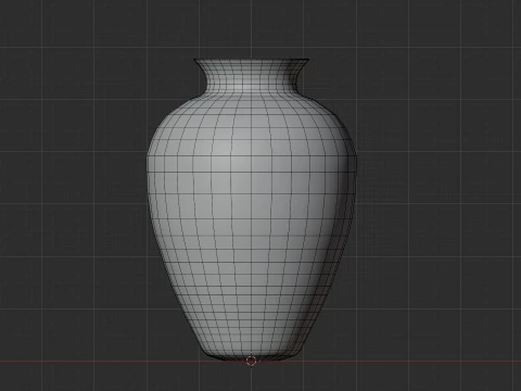 Sunset Decorative Ceramic Vase 3D Model