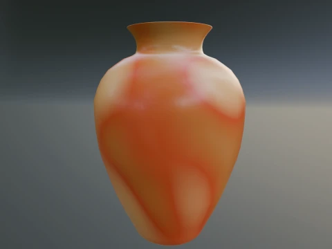 Sunset Decorative Ceramic Vase 3D Model