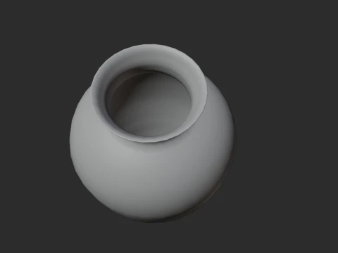 Sunset Decorative Ceramic Vase 3D Model