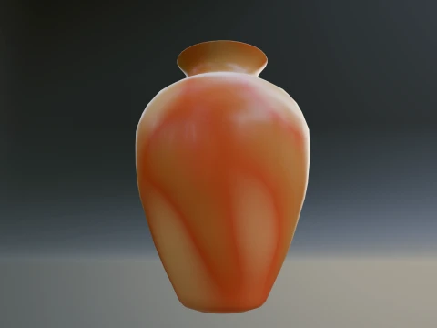 Sunset Decorative Ceramic Vase 3D Model