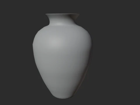 Sunset Decorative Ceramic Vase 3D Model