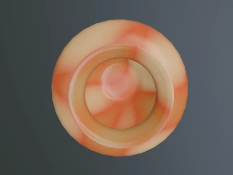 Sunset Decorative Ceramic Vase 3D Model